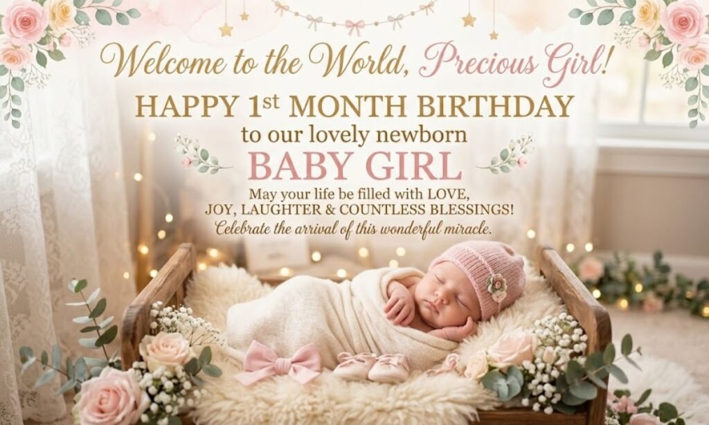 Birthday Wishes for a Newborn Baby Girl