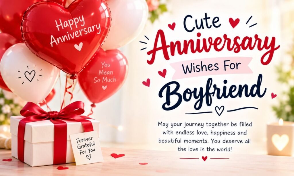 Cute Anniversary Wishes For Boyfriend