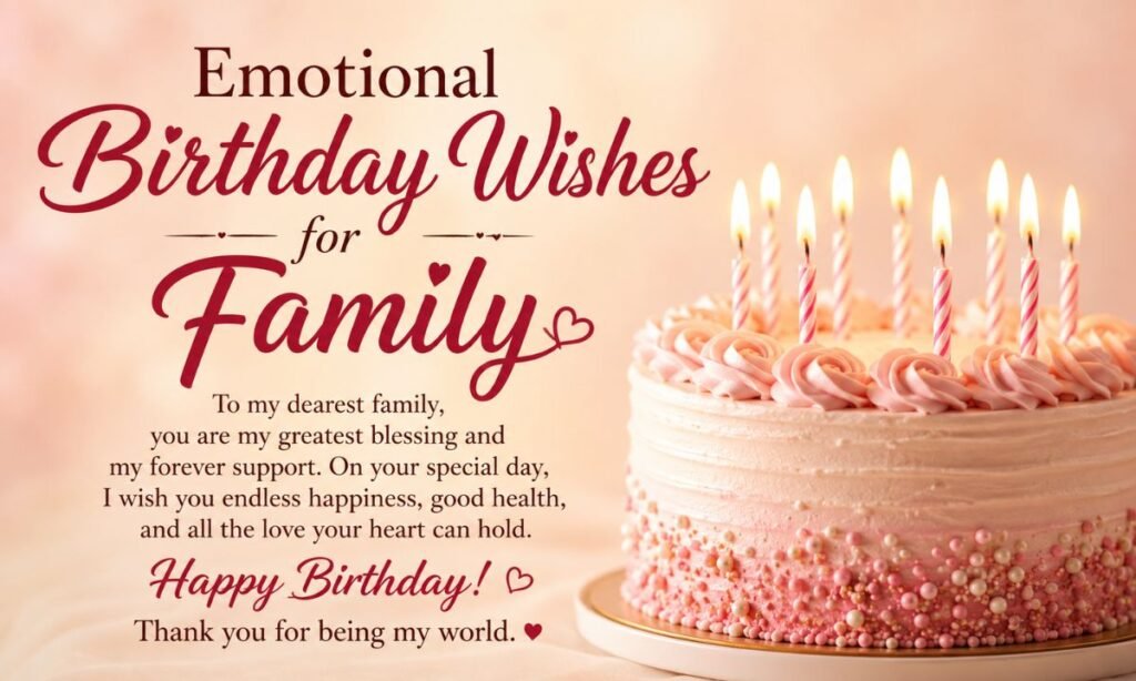Emotional Birthday Wishes for Family