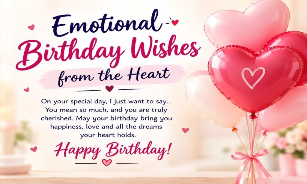 Emotional Birthday Wishes from the Heart