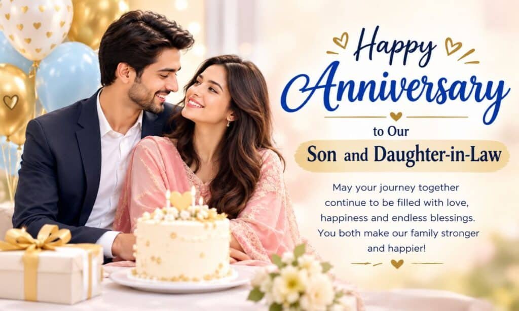Happy Anniversary to Son and Daughter-in-Law