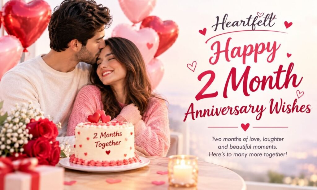 Heartfelt Happy 2 Month Anniversary Wishes