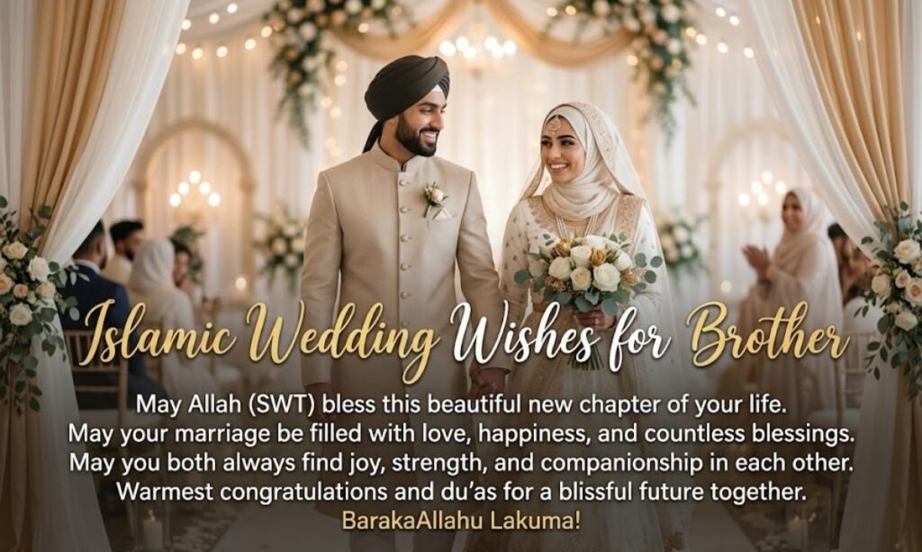Islamic Wedding Wishes for Brother