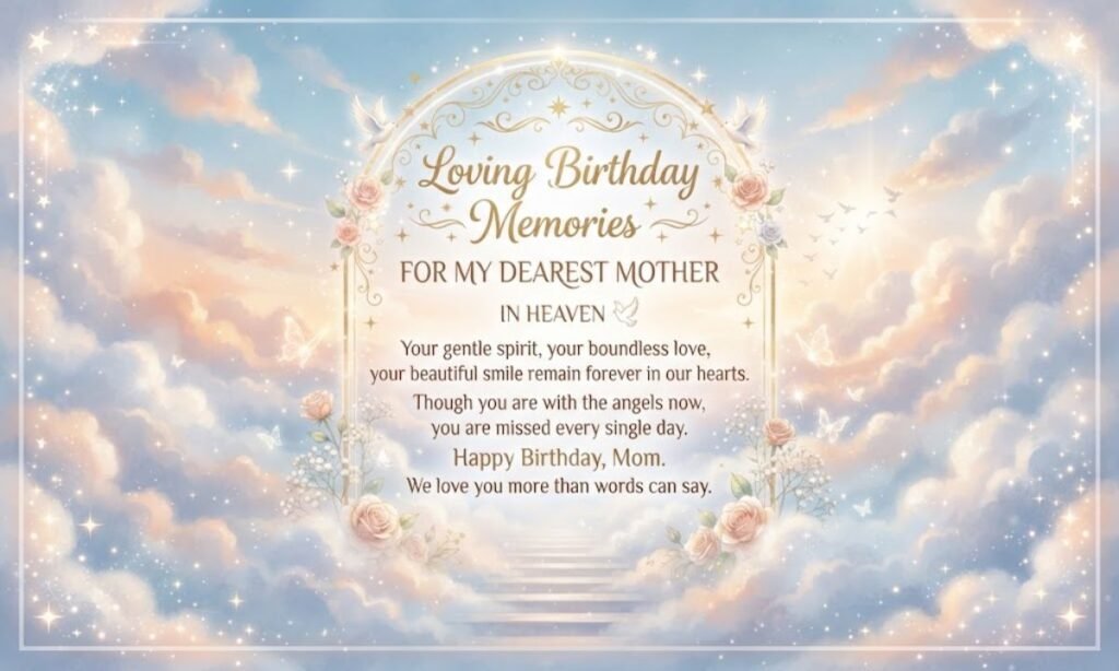 Loving Birthday Memories for Mother in Heaven
