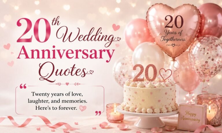 20th Wedding Anniversary Quotes