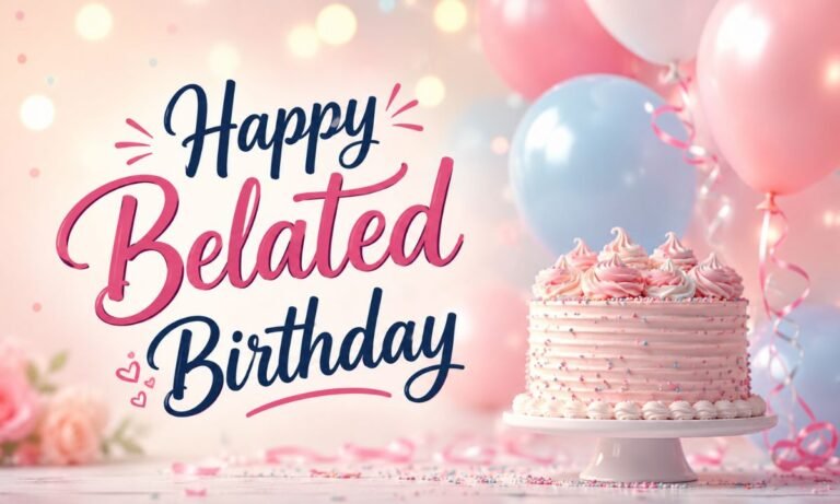 Belated birthday wishes