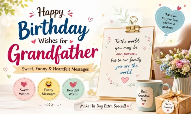 Happy birthday wishes for grandfather