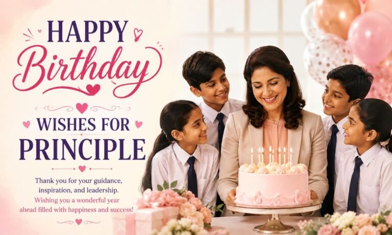 Birthday wishes for principle