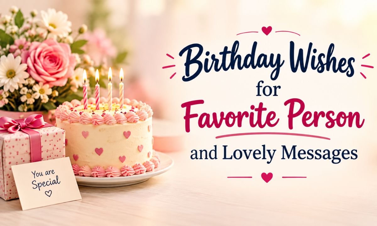 Birthday Wishes for Favorite Person and Lovely Messages