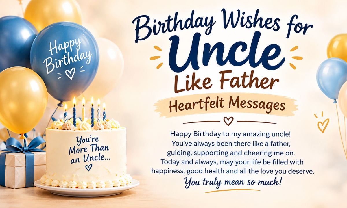 Birthday Wishes for Uncle Like Father Heartfelt Messages