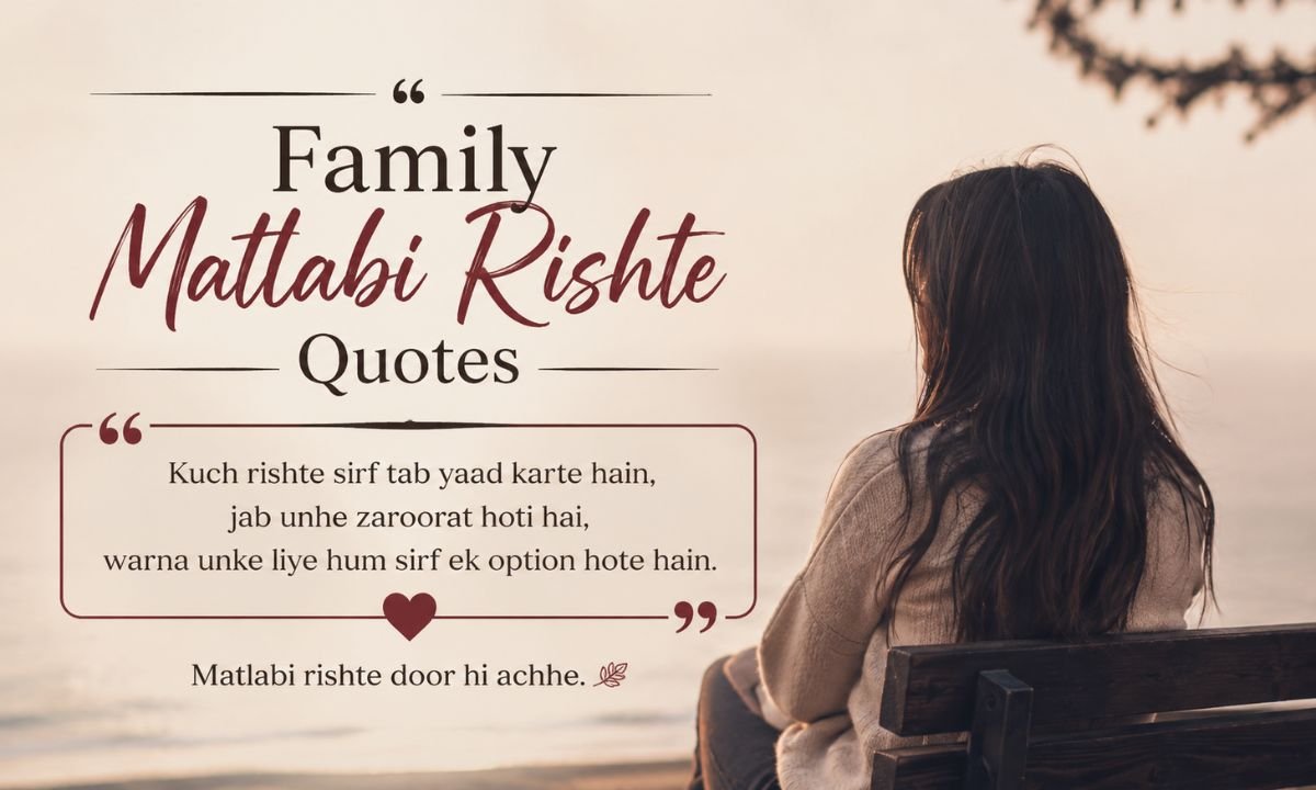Family Matlabi Rishte Quotes