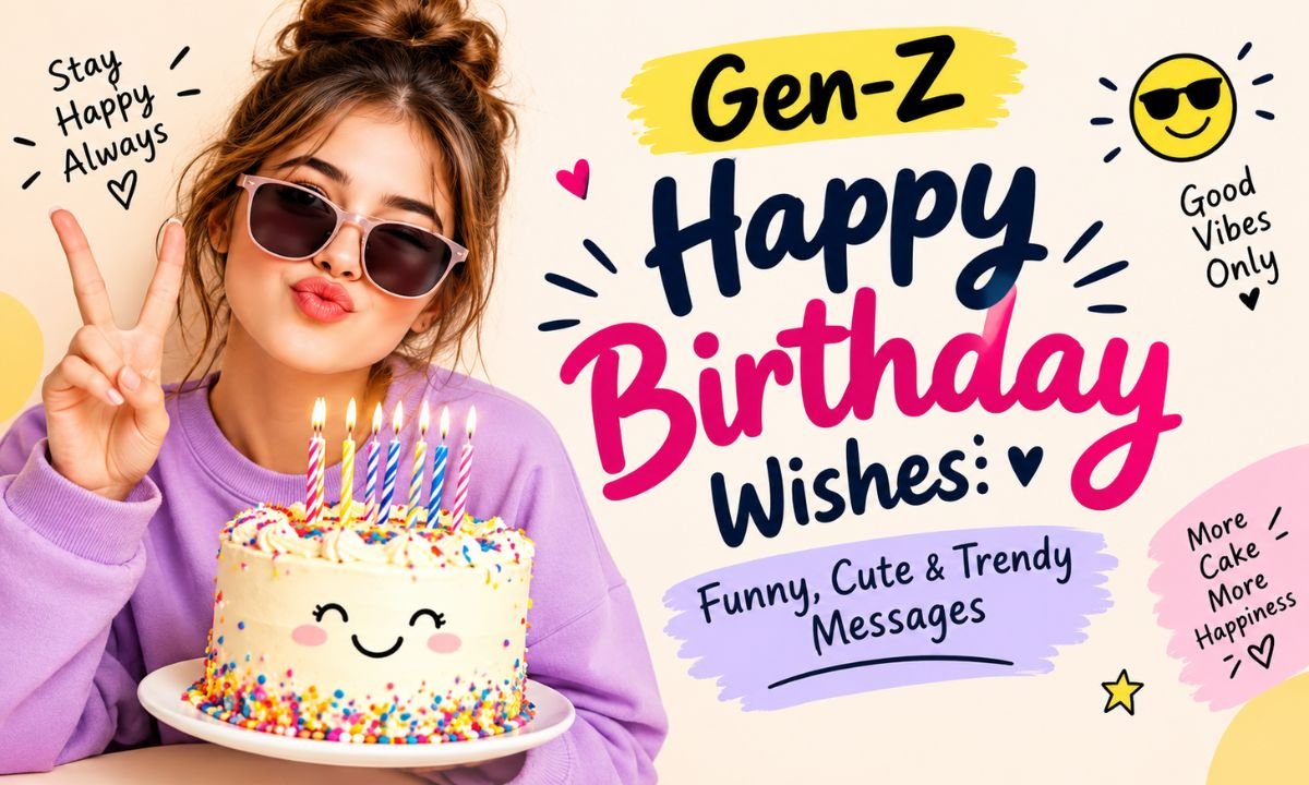 Gen-Z Happy Birthday Wishes Funny, Cute & Trendy Messages