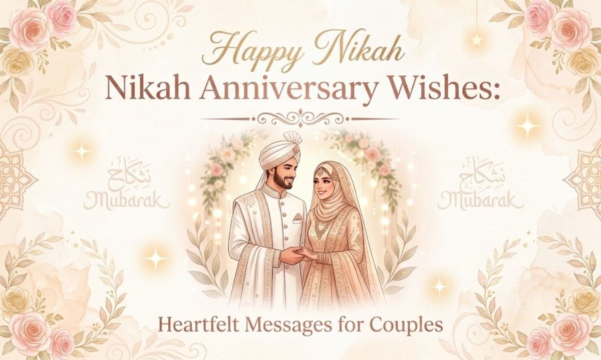 Nikah Anniversary Wishes Heartfelt Messages for Couples