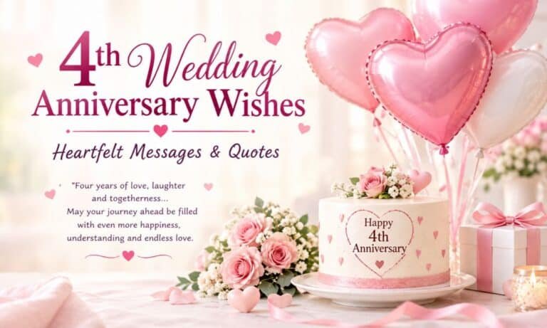 4th Wedding Anniversary Wishes_ Heartfelt Messages & Quotes