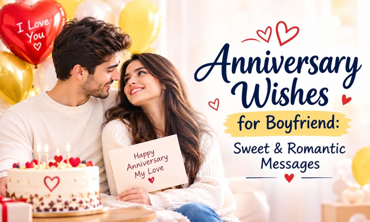Anniversary Wishes for Boyfriend Sweet & Romantic Messages