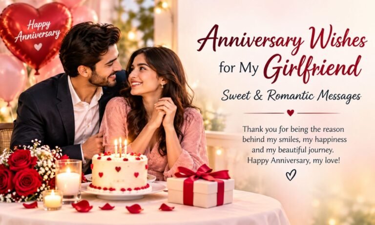 Anniversary Wishes for Girlfriend Sweet & Romantic Messages
