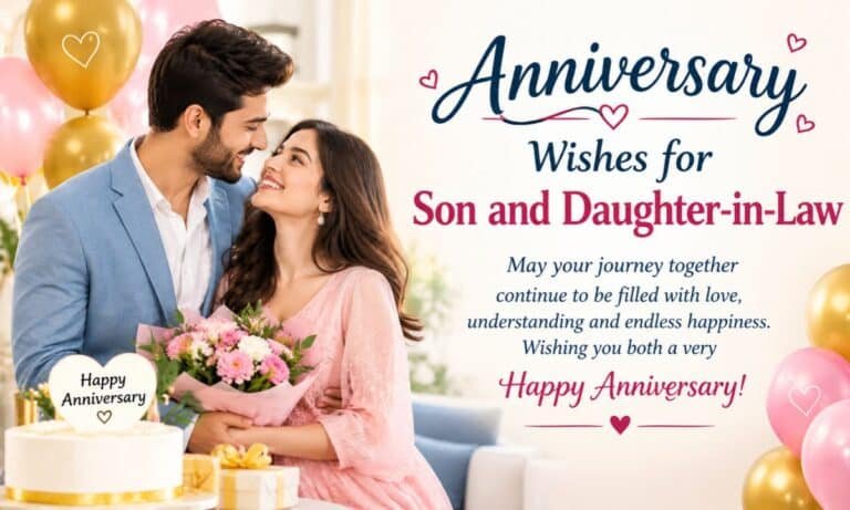 Anniversary Wishes for Son and Daughter-in-Law to Celebrate Love