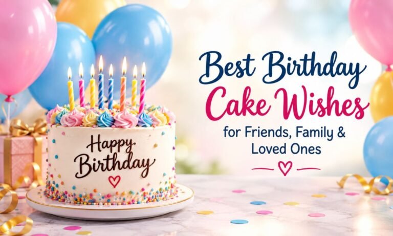 Best Birthday Cake Wishes for Friends, Family & Loved Ones