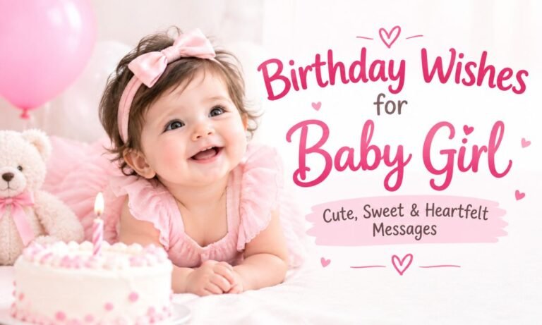 Birthday Wishes for Baby Girl Cute, Sweet & Heartfelt Messages