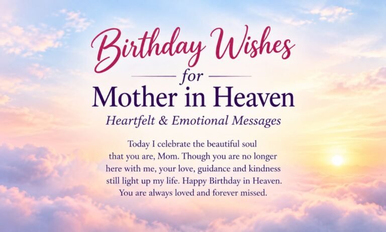 Birthday Wishes for Mother in Heaven Heartfelt & Emotional Messages