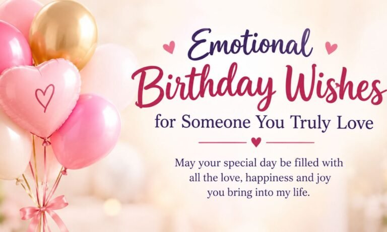 Emotional Birthday Wishes for Someone You Truly Love