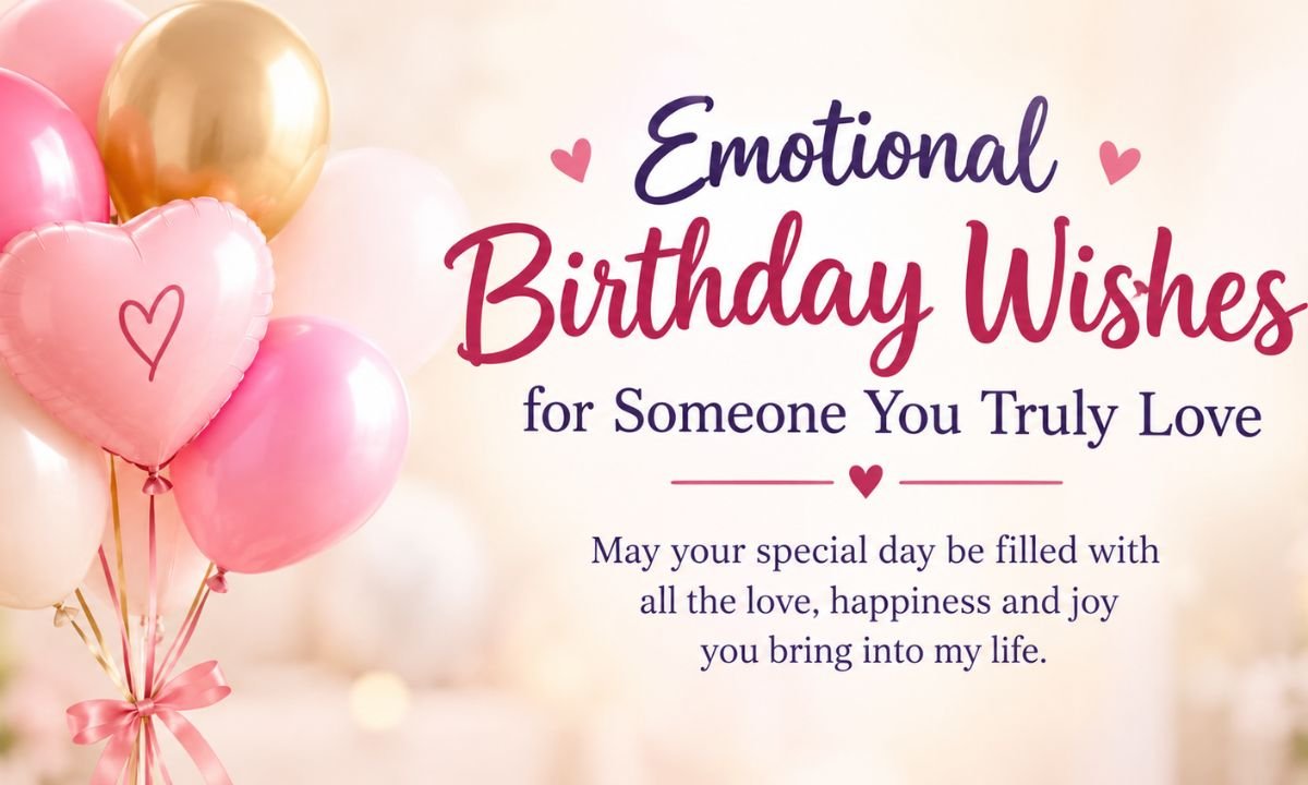 Emotional Birthday Wishes for Someone You Truly Love