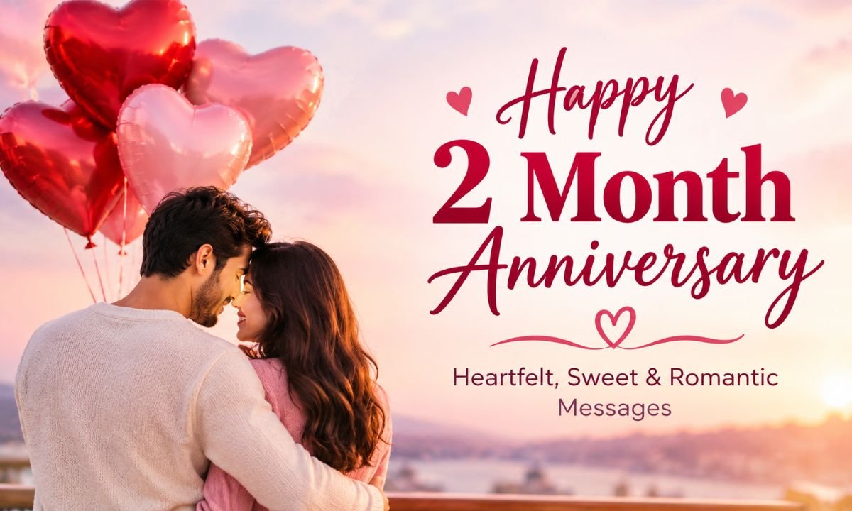 Happy 2 Month Anniversary Wishes Heartfelt, Sweet & Romantic Messages