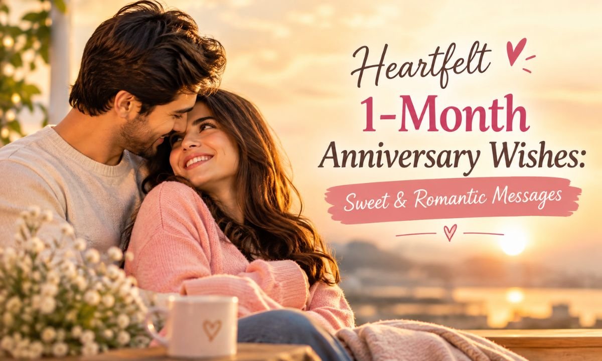 Heartfelt 1-Month Anniversary Wishes Sweet & Romantic Messages